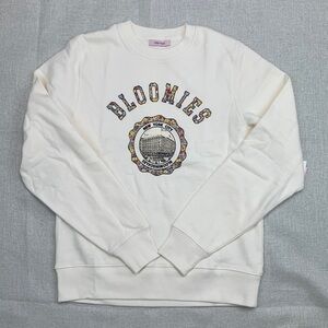 Bloomie Womens Logo Comfy Sweatshirt Ivory XS